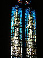 Carcassonne, Eglise St-Vincent, Vitrail (4)